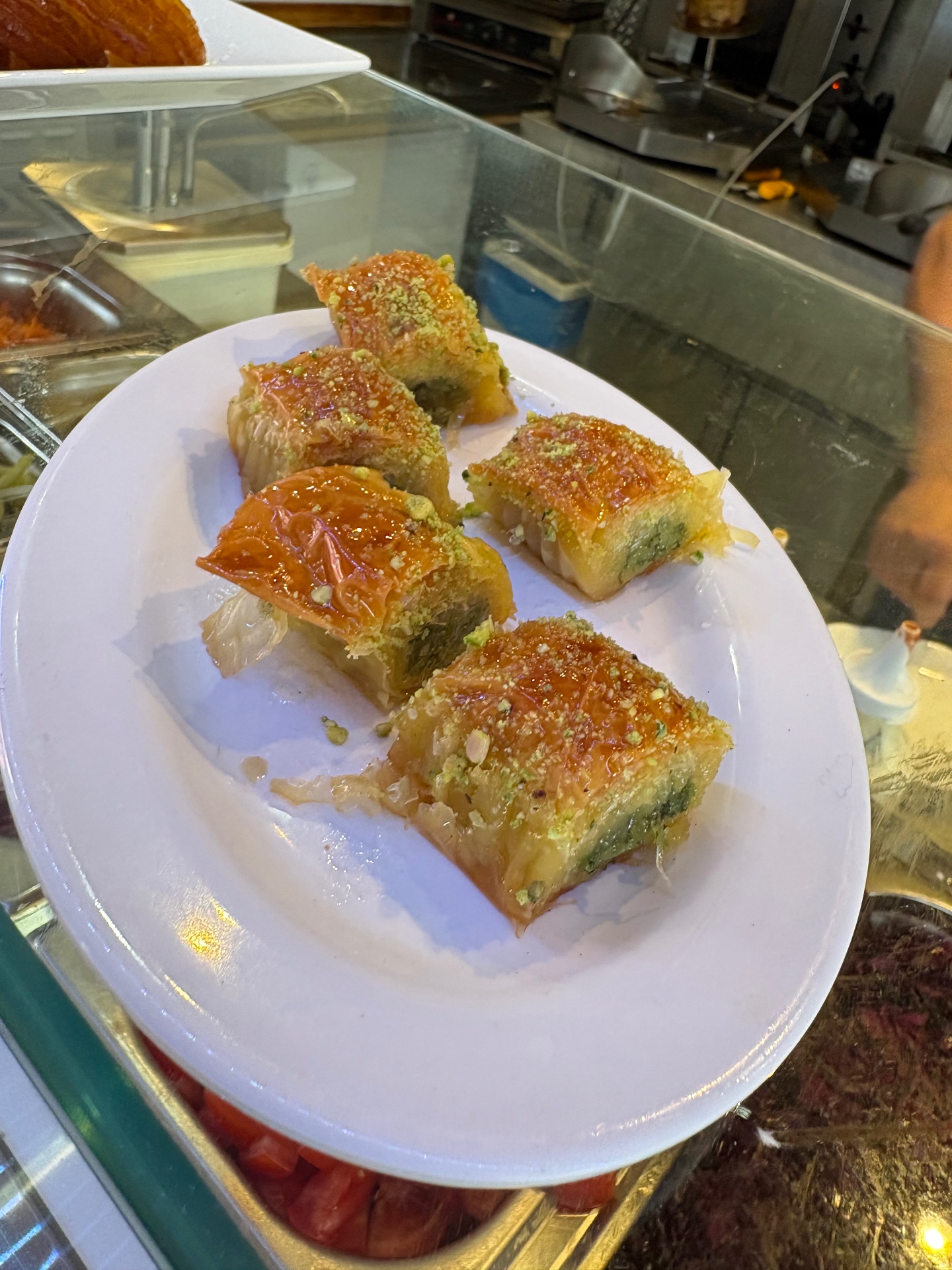 Frische Baklava mit Pistazien